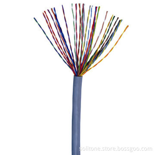 Cat3 25P Solid Bare Copper Telephone/Telecommunication Cable, Customized Specifications are Welcome